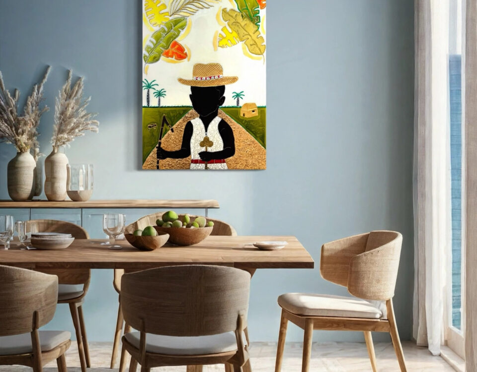 Elegua — luxury epoxy resin art by KIKI by Kirenia Alvarez, Miami