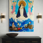Virgen de la Caridad del Cobre — luxury epoxy resin art by KIKI by Kirenia Alvarez, Miami