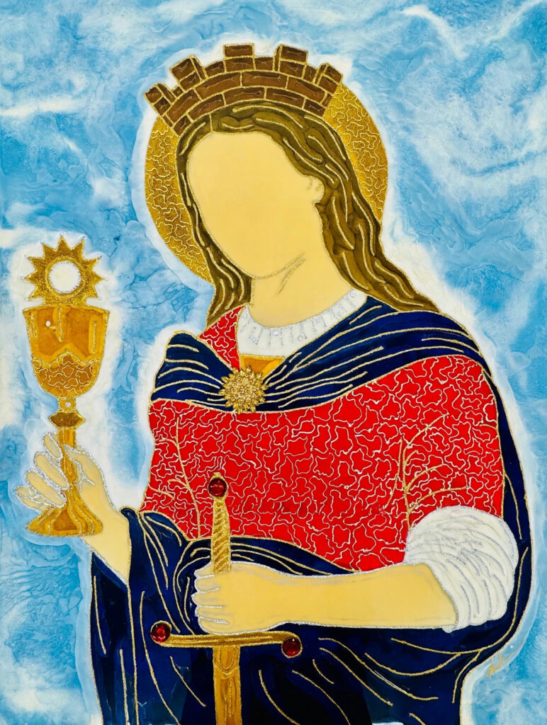 Santa Bárbara — luxury epoxy resin art by KIKI by Kirenia Alvarez, Miami