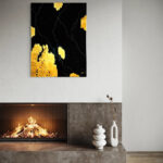 Gold and Onyx — luxury epoxy resin art by KIKI by Kirenia Alvarez, Miami