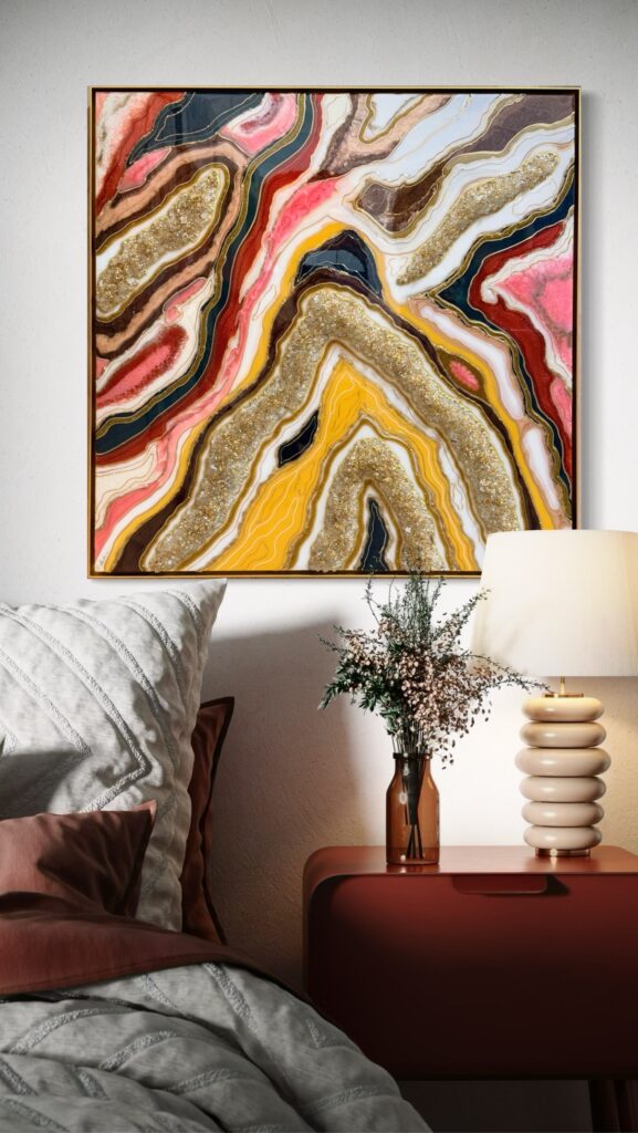 Piece 80 — luxury epoxy resin art by KIKI by Kirenia Alvarez, Miami