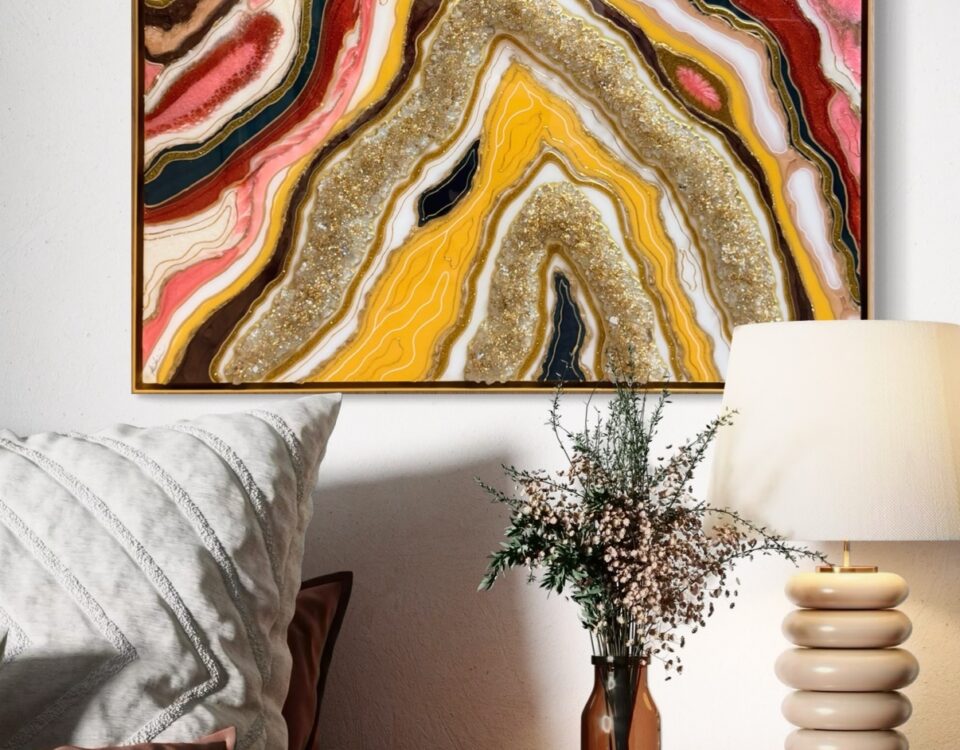 Piece 80 — luxury epoxy resin art by KIKI by Kirenia Alvarez, Miami