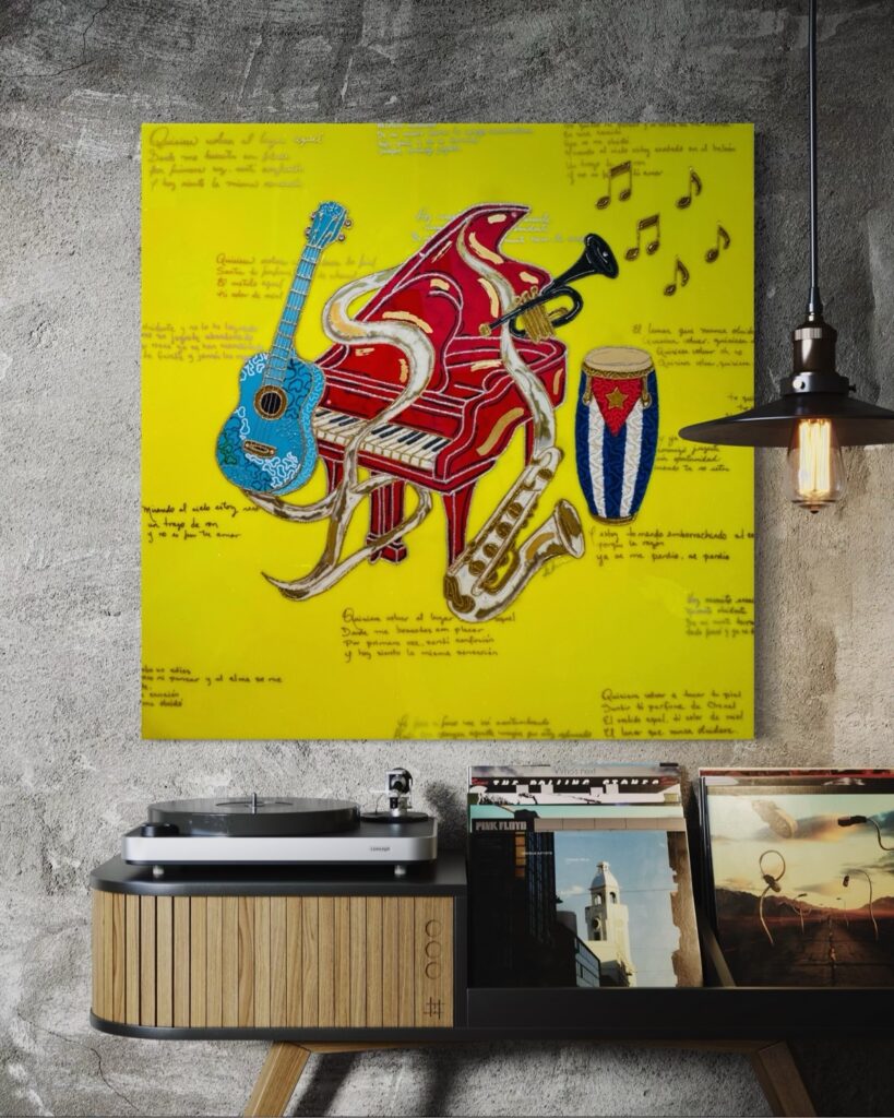 Piece 74 — luxury epoxy resin art by KIKI by Kirenia Alvarez, Miami