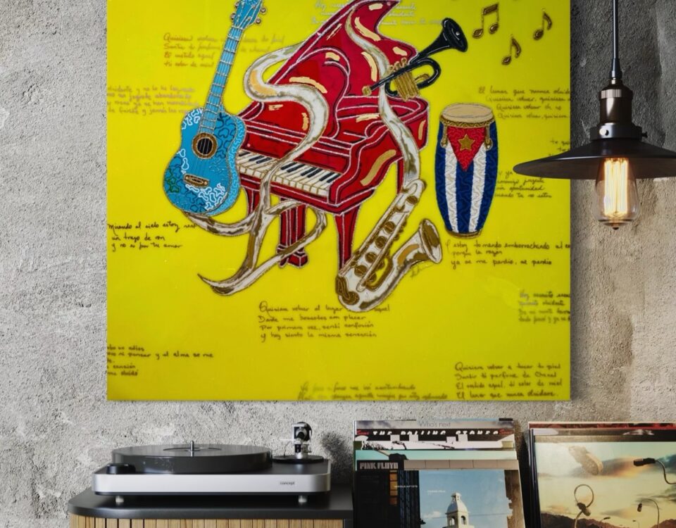 Piece 74 — luxury epoxy resin art by KIKI by Kirenia Alvarez, Miami