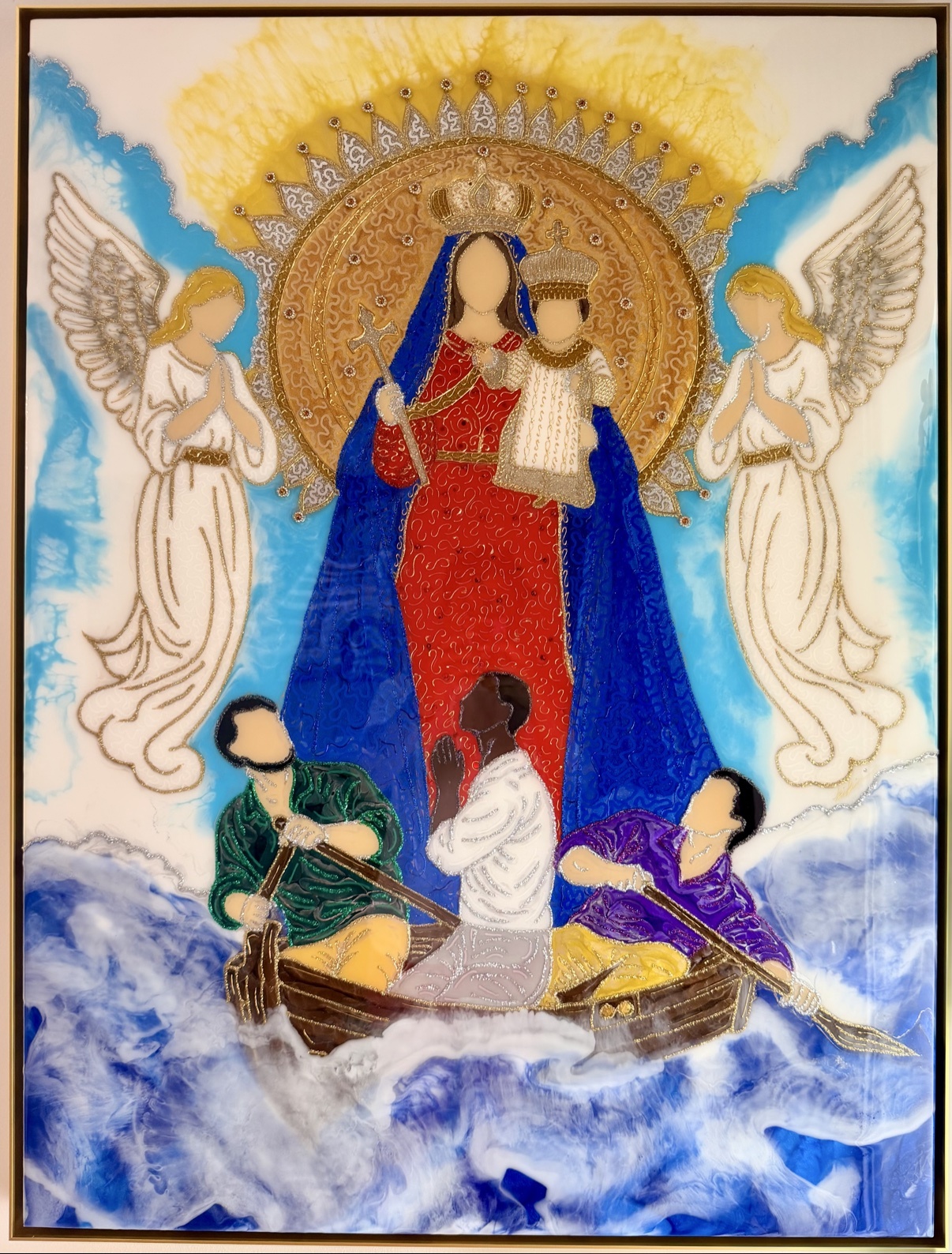 Piece 84 — luxury epoxy resin art by KIKI by Kirenia Alvarez, Miami